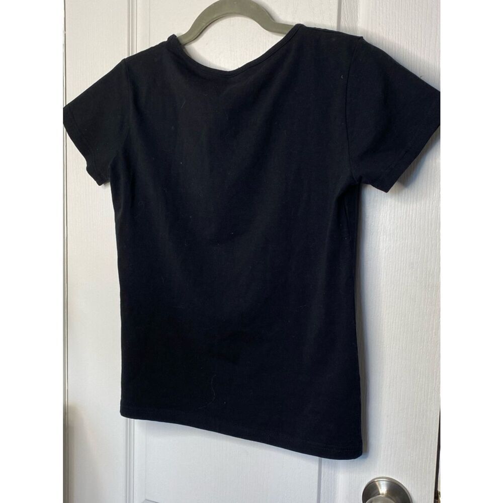 🛍️ D&G Authentic Black Short Sleeve Tee with Sparkling Logo - Picture 5 of 13